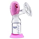 GOMYHOM 電動搾乳器 さく乳器 母乳アシストマッサージ機能付き 改良版 (ピンク)