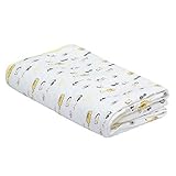 MBJERRY Baby Cartoon Pure Cotton Breathable Crib Mattress Pad for Children or Adults [並行輸入品]