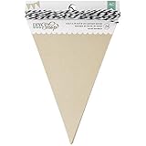 DIY ショップ バナー 24 個 W/文字列-クラフト ペナント、4.5"× 7"