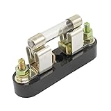 uxcell ボート ガラス管ヒューズ w ベース　保険座 AC 250V 　0.5A 　 8 x 37mm 1個