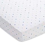 BreathableBaby Wick-Dry Crib Sheet, Blue Mist Dot Fashion, Mini by BreathableBaby [並行輸入品]