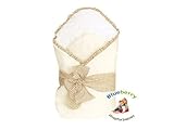 Blueberry Shop Luxury Warm Newborn Swaddle Wrap Blanket Duvet Sleeping Bag Satin Cotton Beige by Blu