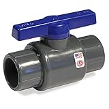 King Brothers Inc。lt-2000-s 2インチスリップPVCスケジュール80 Commercialボールバルブ、グレー