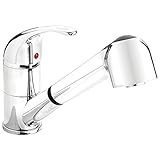 Belanger eby77ccpキッチンシンク蛇口プルアウト口と1、ハンドル付き、ポリッシュクローム