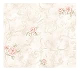 York Wallcoverings LN7574SMP Remington Rose Fresco Scroll 8 X 10 Wallpaper Memo Sample [並行輸入品]