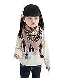 Tortor 1bacha(JP)　男女兼用　子供用　マフラー　女の子　ストール　キッズ　男の子　春秋冬　冷房対策　7色　フェイクカシミヤ　ベビー　ストライプ　花柄　水玉　暖かい　かわいい　プレゼント