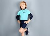 UVカット ラッシュガード ＆ キャップ付 男の子 水着 (7-8(120cm-130cm), 男の子)