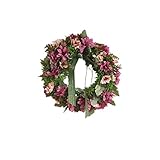 Fashionwuフェイク花Pretty布WreathシミュレートガーランドFloriation Hangingペンダントドアの装飾ウェディング 32CM PHO_02W0058M