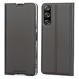 Xperia 10 IV SO-52C SOG07 ケース ソニー xperia 10 iv so-52c 手帳型 エクスペリア 10 iv sog07 カバー エクスペリア テン マークフォー 手帳ケース xperia 10 iv sog07 case Zouzt 高級PUレザー ベルト無し マグネット カード収納 スタンド機能 二つ折り 薄型軽量 耐汚れ 耐衝撃 防塵 人気 4色 深い灰