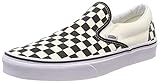[バンズ] Unisex Classic Checkerboard Black/White Checker/White Slip-On - 10.5