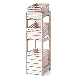 桐材のパントリー風桐根菜ラック　　アイボリー