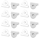 BaraRose マグネットボタン トートバッグ マグネット 後付け はさんでつけるマグネットボタン マグネット 後付け 取り付け簡単 再利用可能 (銀色, 8ペアセット)