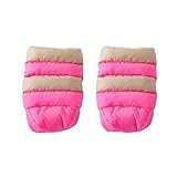 7 A.M. ENFANT Stroller WarMMuffs for Parents and Caregivers, Beige/Neon Pink by 7A.M. Enfant [並行輸入品]