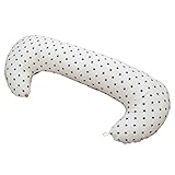 白井産業 日本製 ワイドサイズ抱き枕&授乳クッション チェスタネイビー