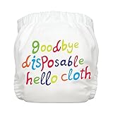 Charlie Banana 2-in-1 One Size Cloth Diaper ("Hello" White) by Charlie Banana [並行輸入品]