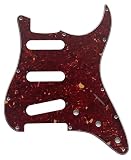 エレキギターピックガードFor Fender Jimi Hendrix Strat Bridge Reversed Style (4 Ply Red Tortoise)