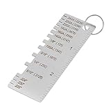 B Blesiya 溶接ゲージ　メタルシート厚さ計　耐久性　板厚さゲージ　ステンレス鋼　溶接ゲージ　耐久性