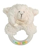 Stephan Baby Sherpa Plush Woolly Lamb Ring Rattle, Cream by Stephan Baby [並行輸入品]