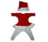 ジャッキー・のベビー女の子レッドペパーミントのクリスマスドレス カラー: レッド