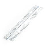 uxcell 柔軟フラットケーブル　データケーブル　10本入 14ピン　ホワイト　Aタイプ