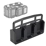 MicroBase マキタ対応 ハンドル格納式・紛失防止タグ収納可能 バッテリーホルダー 18V＆14.4V用・6個収納タイプ バッテリーキャリア 耐衝撃・耐熱素材 619453