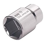 トネ(TONE) ソケット 6角 3S19 対辺寸法:19×差込角:9.5×全長:32mm 1個