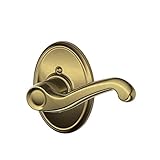 Schlage F170FLA609WKFRH Wakefield Collection Right Hand Flair Decorative Trim Lever, Antique Brass [
