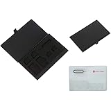 V4sim Cases リリースピン付属 SIMカードケース アルミ カード型 シムカード ホルダー 旅行 出張 保管 (B)