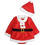 サンタクロース ワンピース ベビー 女の子 ブルマ付き なりきり クリスマス 衣装 サンタ 70cm