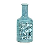 IMAX 14110 Inspire Large Vase, Blue [並行輸入品]