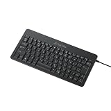 【2009年モデル】ELECOM キーボード USB&PS/2接続 メンブレン式 日本語86キー ブラック プレステ3対応 TK-FCM005BK