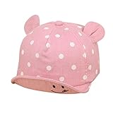 ベビー冷房用ハット Nicircle 子供野球帽 笑顔 1-3歳赤ちゃん 嬰児 キッズ 綿 柔らかい 砂浜 可愛い男女兼用 帽子 軽い UV 春夏 日除け 人気 Hat Baseball Cap 紫外