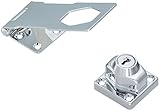 Stanley National Hardware CD827 4-1/2 Keyed Hasp Lock in Chrome by Stanley Hardware