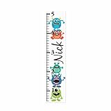 Personalized子供の成長チャートfor Boys – Boy 'sモンスターキャンバスGrowth Chart – モンスターNurseryキャンバスGrowth charts- Gifts