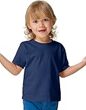 Hanes T120 Comfortsoft Crewneck ToDDler T-Shirt Size 4T, Navy Blue