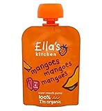 Ella's Kitchen Mangoes Mangoes Mangoes Stage 1 from 4 Months 70g (Pack of 2) - エラのキッチンマンゴーマンゴーマンゴーステ