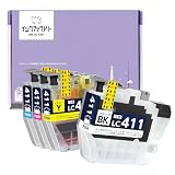 【インクファクトリー】ブラザー用 LC411 4色セット LC411-4PK 互換インクカートリッジ 対応機種:DCP-J1800N DCP-J926N DCP-J526N MFC-J904N MFC-J739 MFC-J939 等 LC411BK LC411C LC411M LC411Y