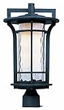 Maxim Lighting 55780 Oakville LED Outdoor Pole/Post Mount Lantern, Black Oxide Finish, 10 by 17.75-I