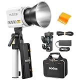 GODOX ML60IIBi LED ビデオライト 70W ポータブルビデオライト 2500K-6500K デュアル色温度ハンドヘルド LED ビデオライト 11 FX ライト効果、CRI ≥96 TLCI ≥97、0-100% 調光可能、リフレクターディフューザ、AK-B01 ハンドル付き、適用対象写真やビデオ/YouTube/Tiktok (GODOX ML60Bi アップグレード版）
