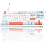 KEMOVE K87SE ゲーミングキーボード 有線 メカニカルキーボード TKL レイアウト NKROプログラマブルキー 取り外し可能なU