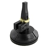 uxcell カッターサクション　5.6cm直径 ラバーパッド ガラス　メタル製　ブラック