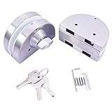 P Prettyia 高品質　ダブル　グラス　ドアロック　頑丈　全6種　　 - A-201スチールダブルロック