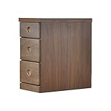 アルファタカバ 押し入れ用すき間収納(奥行55cm) 2.5cm刻み選べる押入れ収納 すきま収納 幅25cm3段(高さ55cm)ブラウン