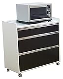 90キッチンカウンター ベストワン BR 組立状態 完成品