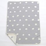 こどもと暮らしオリジナル ふわふわ綿毛布ハーフケット あわ玉 スモーキーグレー