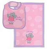 Stephen Joseph Bib and Burp Cloth Set, Tutu by Stephen Joseph