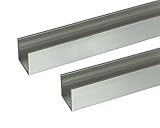 アルミ形材 ｱﾙﾐﾁｬﾝﾈﾙ 2m 2.0x12x12mm ｼﾙﾊﾞｰ 2本組　　安田