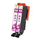 【稲妻トナー】SAT-M インク マゼンタ 2本 サツマイモ(さつまいも) 互換インクカートリッジ インク SAT-6CL 6色セット【純正品併用/大容量タイプ/残量表示/個包装】対応機種: EP-712A 713A 714A 715A 716A 812A 813A 814A 815A 816A