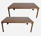 2点セット　ローテーブル　木製　座卓　折りたたみ　ブラウン　lh-9060 br-2