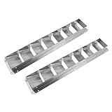 P Prettyia 2個　ステンレス　ルーバー　換気口　エアーベント　7スロット　耐久性